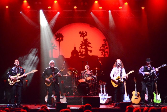 A band playing on stage