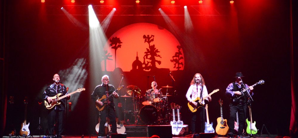 A band playing on stage