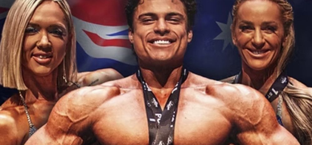 Three people smiling