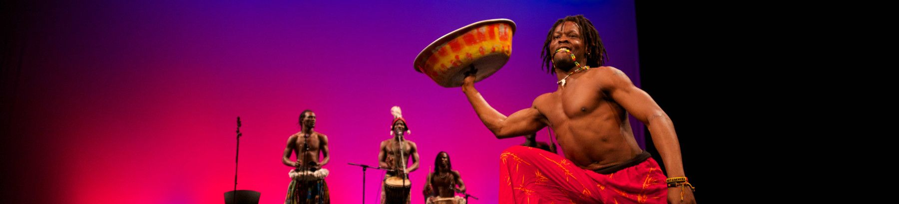 Performers at the Drum
