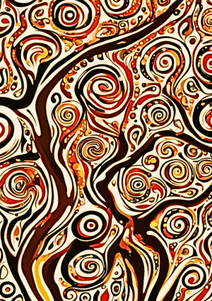 Artwork by Bunurong artist Uncle Mark Brown