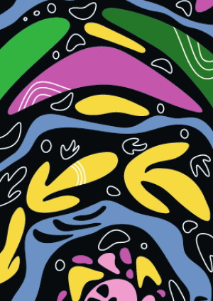 Artwork by Bunurong artist Adam Magennis 